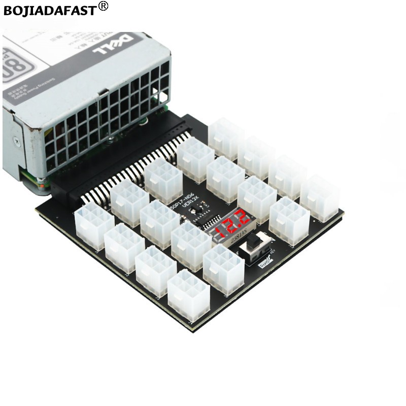 17 * PCI-E 6Pin Connector Serv - огляд і ціна 2400W Server Psu Breakout Board